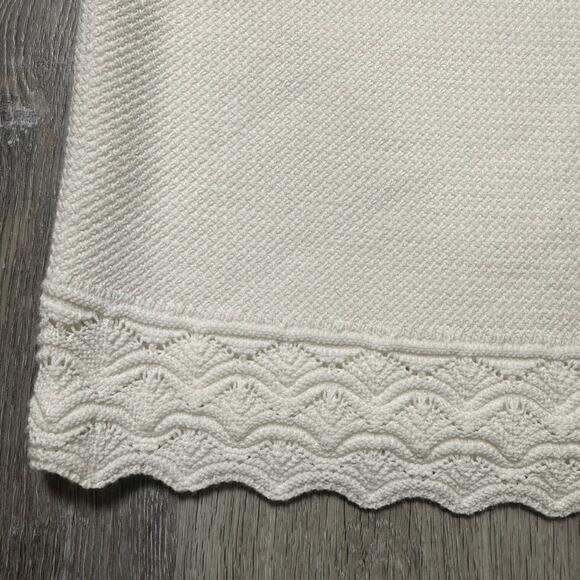 Club Monaco White Fancy Stitch Knit Mini Skirt - Picture 2 of 7